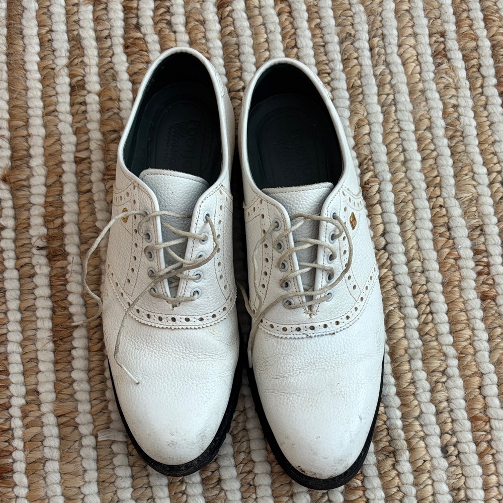 FootJoy White Leather Men's Athletic Shoes